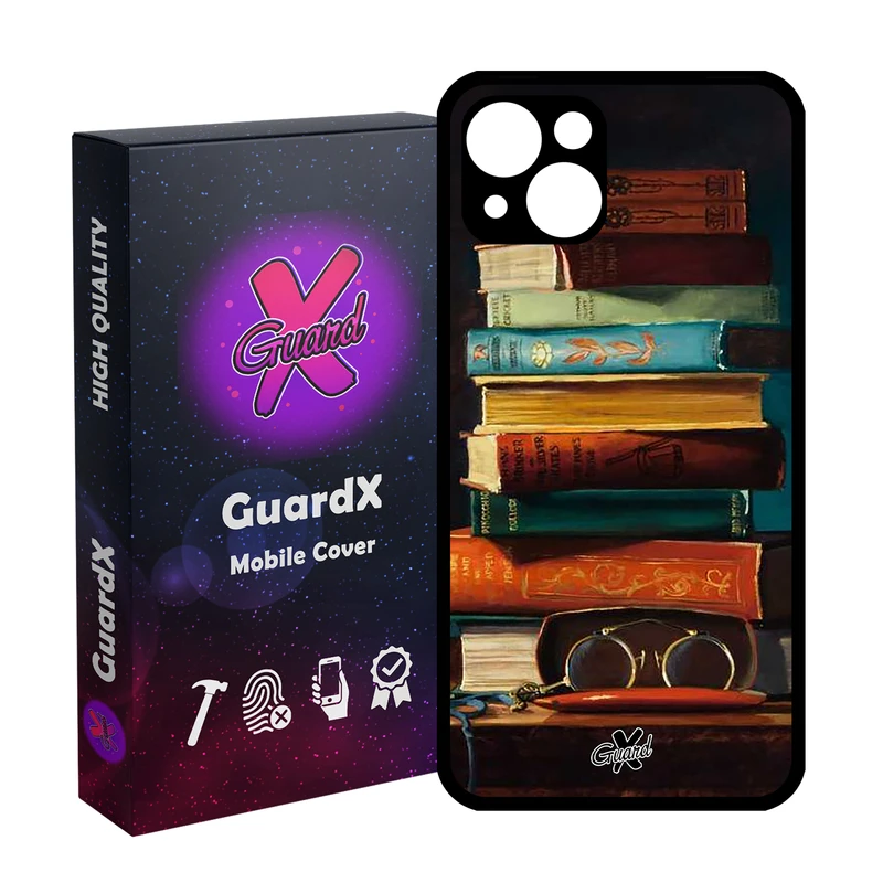 کاور گارد ایکس طرح کتاب مدل Glass10299 مناسب برای گوشی موبایل اپل iPhone 13