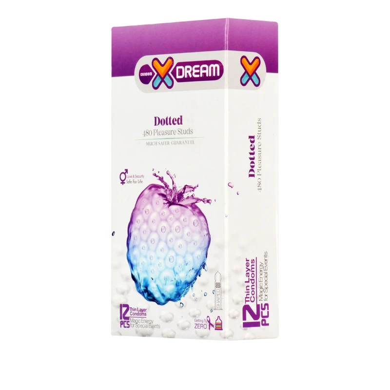 کاندوم ایکس دریم مدل Dotted بسته 12 عددی