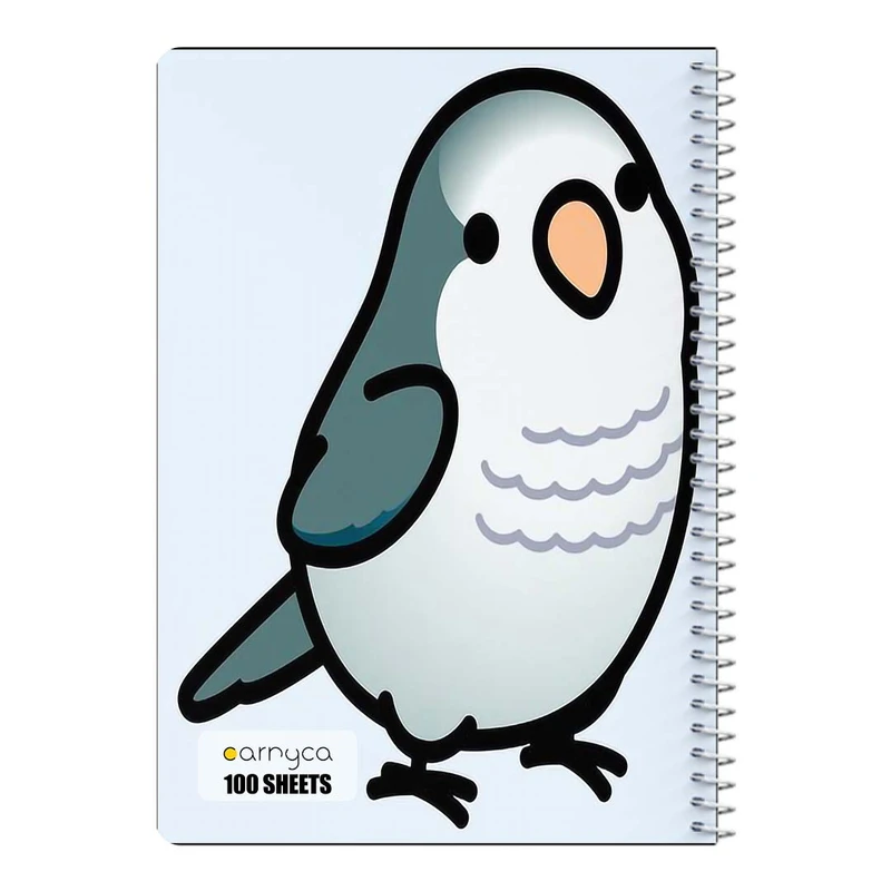 دفتر مشق 100 برگ سیمی کارنیکا طرح طوطی Parrot کد 94126