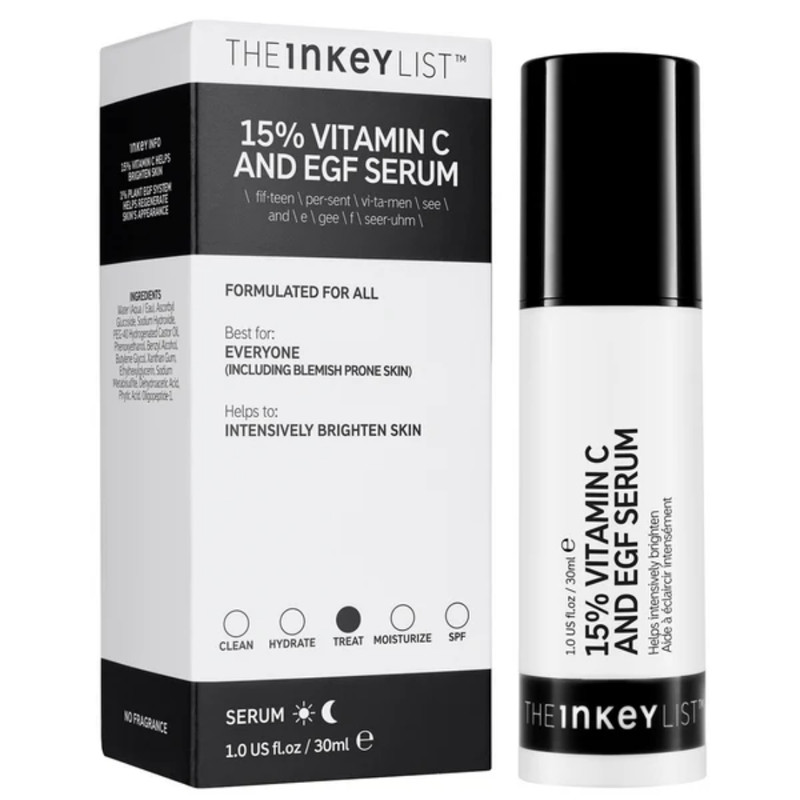 سرم روشن کننده دی اینکی لیست مدل Vitamin C EGF حجم 30 میلی لیتر