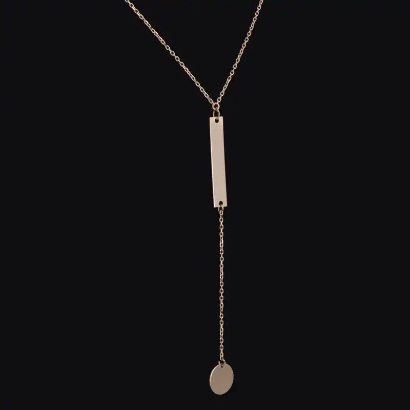 گردنبند طلا 18 عیار زنانه قیراط طرح کرواتی کد GH4087