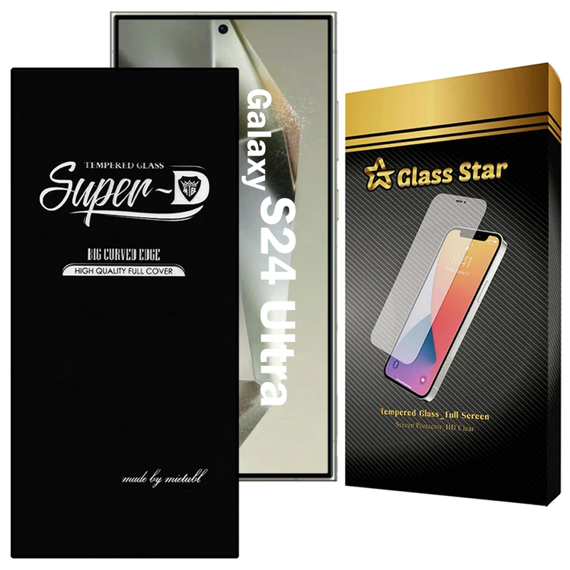 محافظ صفحه نمایش گلس استار مدل SUPERDNS مناسب برای گوشی موبایل سامسونگ Galaxy S24 Ultra 5G