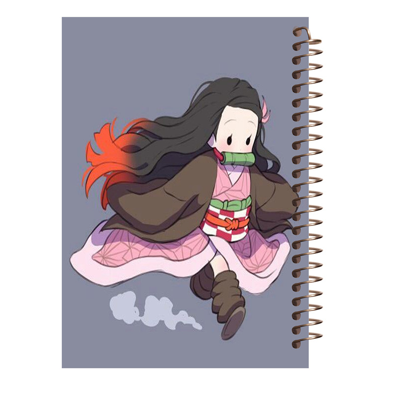 دفتر مشق 80 برگ مدل انیمه Kimetsu no Yaiba طرح نزوکو کد J297