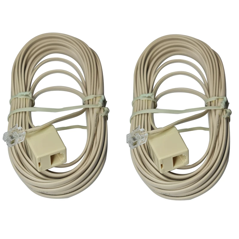 کابل افزایش طول تلفن دایو مدل DT8108 به طول 8 متر بسته دو عددی