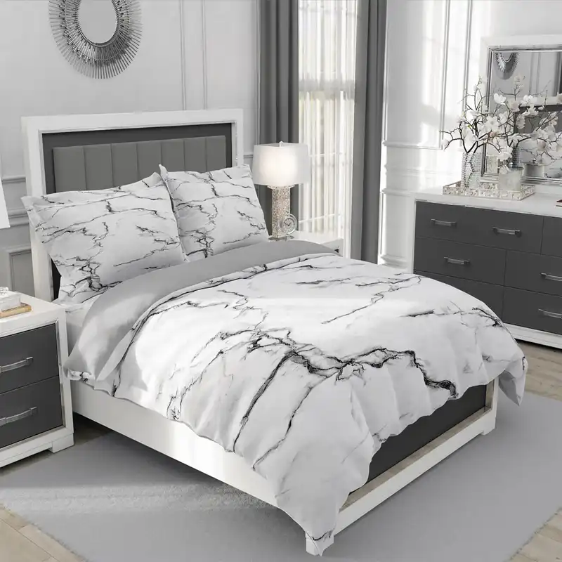 سرویس روتختی مدل مرمری 4406 یک نفره 5 تکه