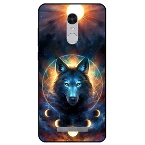Megafone Wolf and Moon 8006 Cover For Xiaomi Redmi Note 3