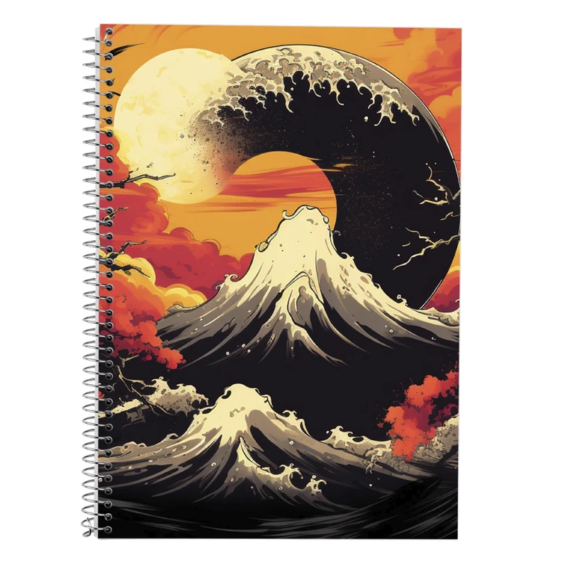 دفتر زبان 50 برگ مدوپد مدل دوخط طرح Naroto کد DF11348