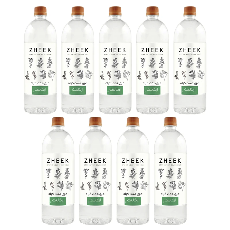 عرق 7 گیاه لاغری ژیک - 1 لیتر بسته 9 عددی