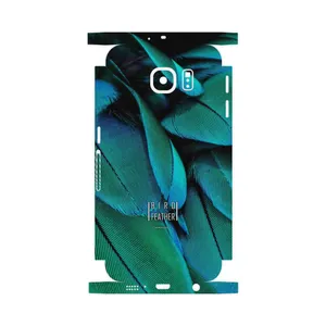 MAHOOT Green Feather-FullSkin Cover Sticker for Samsung Galaxy S6