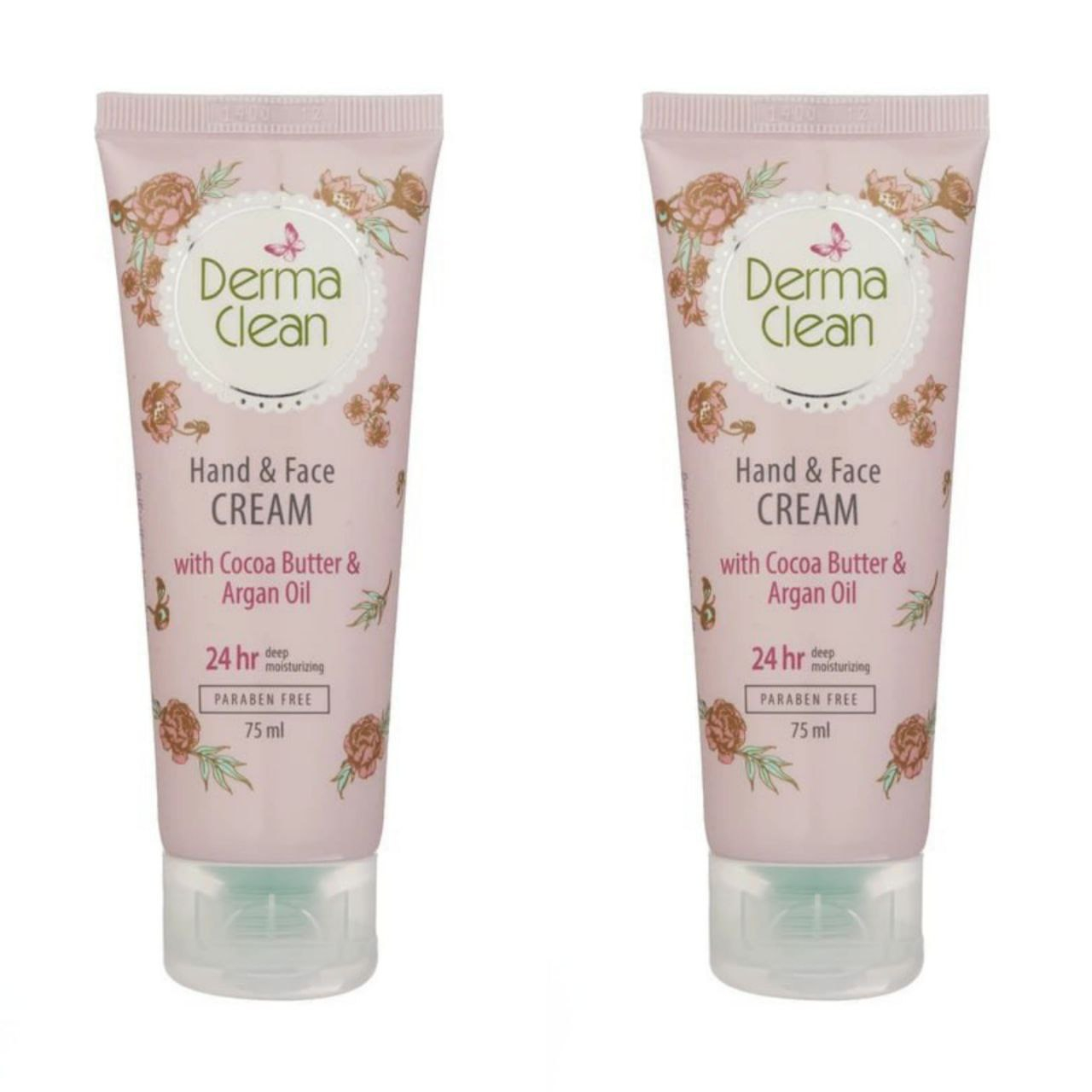 کرم  مرطوب کننده درماکلین مدل آرگان حجم 75 میلی لیتر مجموعه 2 عددی