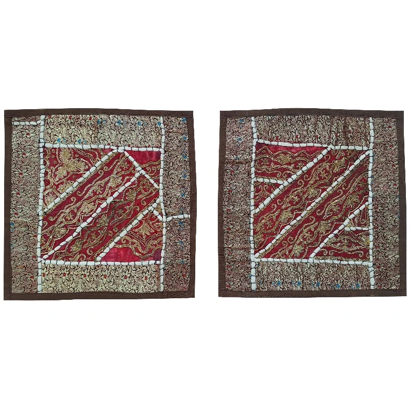 رومیزی سوزن دوزی مدل سرمه کد SRE53 بسته 2 عددی