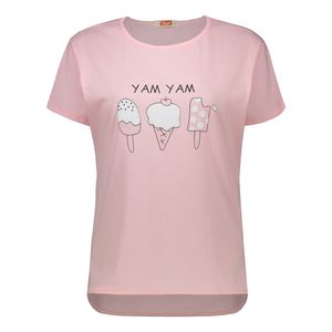 تی شرت آستین کوتاه زنانه مادر مدل Gelato رنگ صورتی