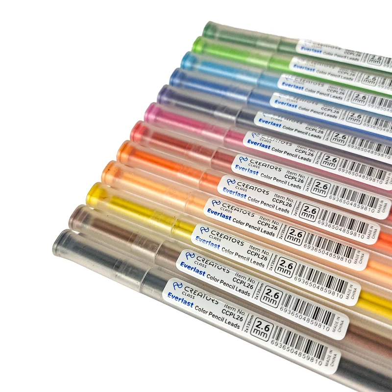 عکس شماره 7 : نوک مداد نوکی 2.6 میلی متری کریتورز کلاس مدل everlast به همراه برچسب