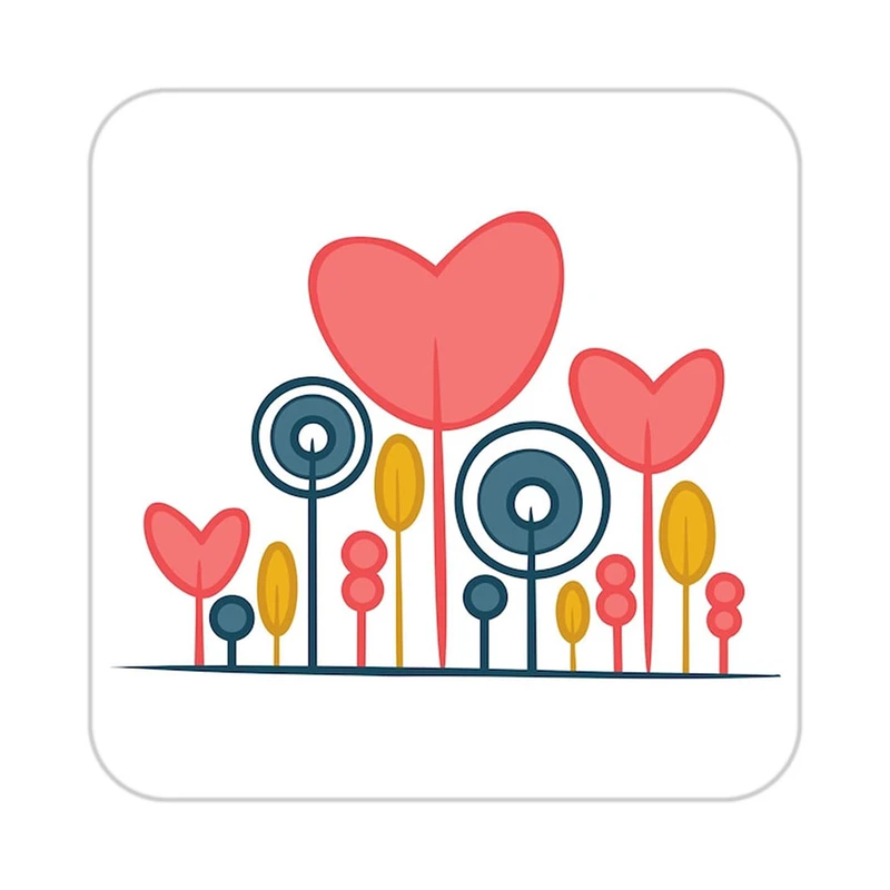 زیر لیوانی کاکتی طرح عاشقانه مدل mp40124