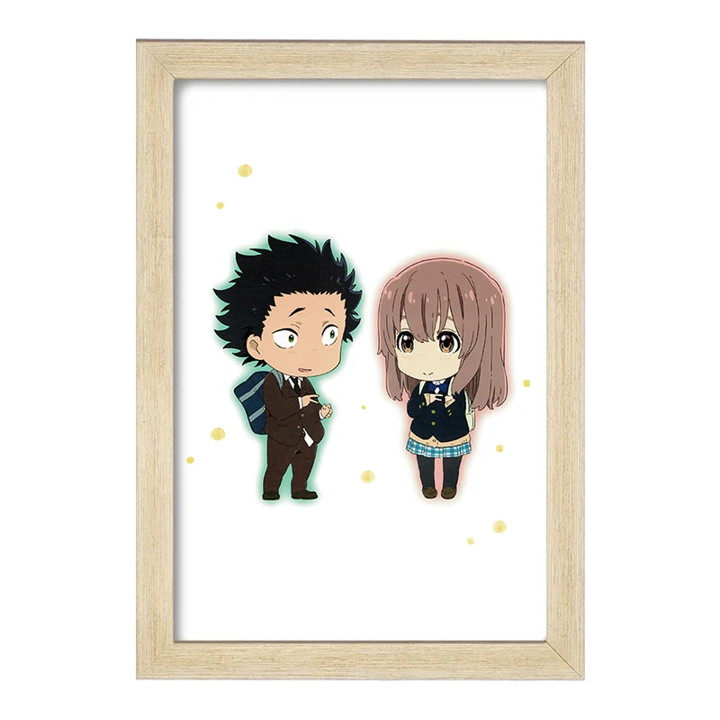 تابلو خندالو مدل شوکو نیشیمیا و شویا ایشیدا انیمه سایلنت ویس A Silent Voice  کد 15839