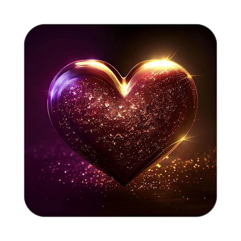 زیر لیوانی کاکتی مدل عاشقانه کد mp13368