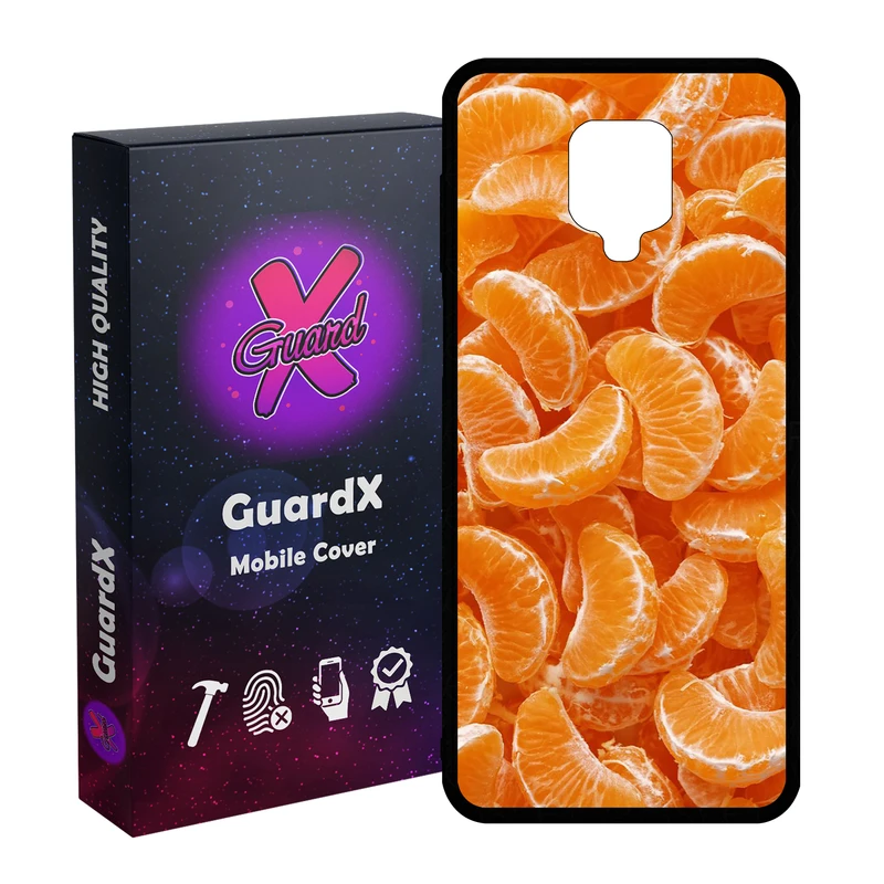 کاور گارد ایکس طرح نارنگی مدل 10985 مناسب برای گوشی موبایل شیائومی Redmi Note9 Pro/Note 9 Pro Max/Redmi Note 9S/MI Poco M2 Pro