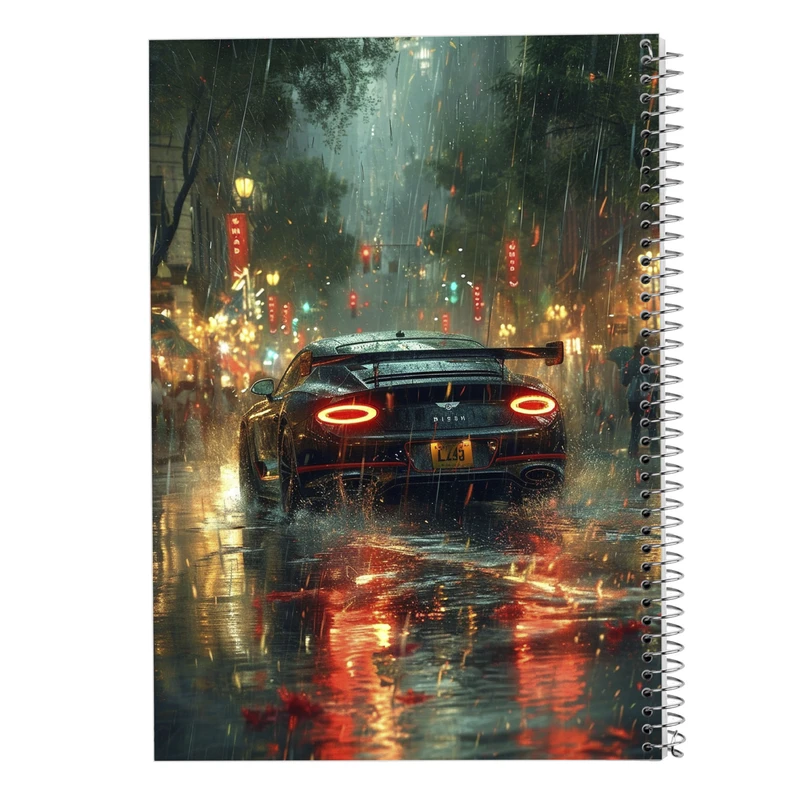 دفتر ژورنال نویسی 50 برگ مدوپد مدل نقطه ای طرح need for speed کد DF13653