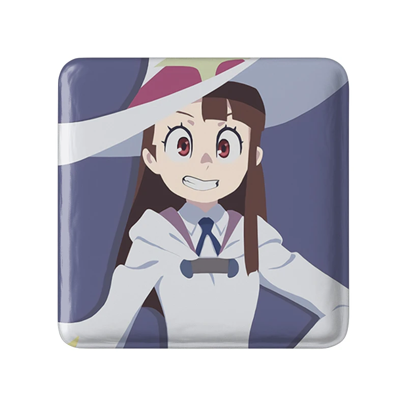 مگنت خندالو طرح اکو انیمه جادوگران کوچک Little Witch Academia  مدل مربعی کد 22939