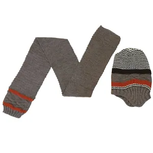 ست کلاه و شال گردن بافتنی بچگانه مدل tosi6