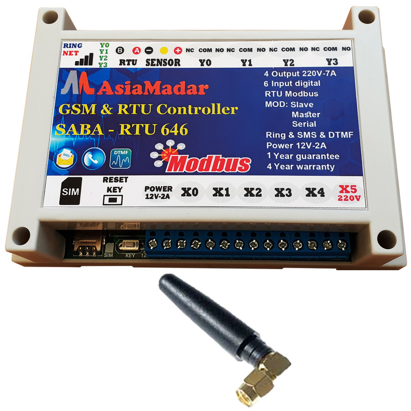 کنترلر پیامکی مدباس مدل RTU64