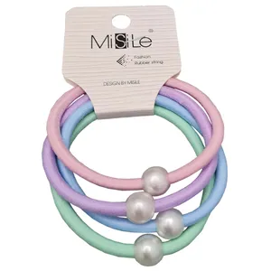 کش مو زنانه مدل مرواریدی بسته 4 عددی