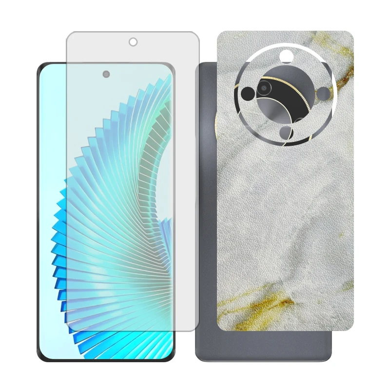 محافظ صفحه نمایش مات گلس مدل Together مناسب برای گوشی موبایل آنر X9b به همراه برچسب پوششی پشت گوشی