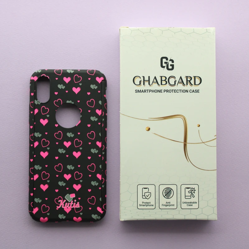 کاور قاب گارد مدل 360 دخترانه مناسب برای گوشی موبایل اپل iPhone X / Xs 