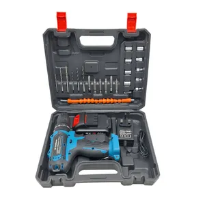 دریل چکشی شارژی 10 میلی متری 48 ولت باس  مدل LIFE_STYLE مجموعه 25 عددی