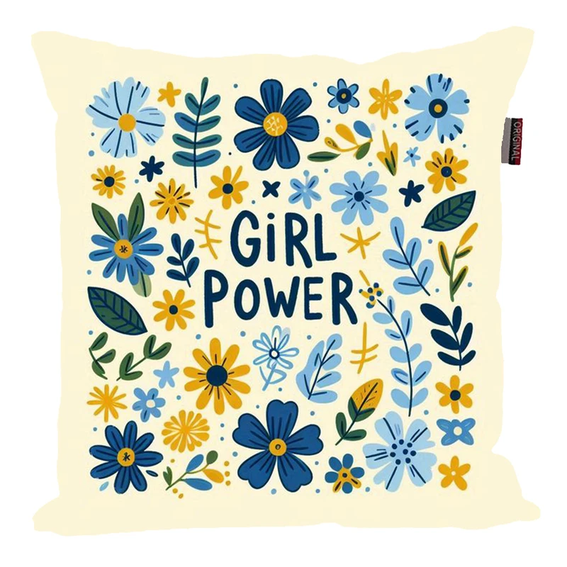 کوسن پاد آفرین مدل فانتزی طرح نوشته دار انگیزشی دخترانه کد P29