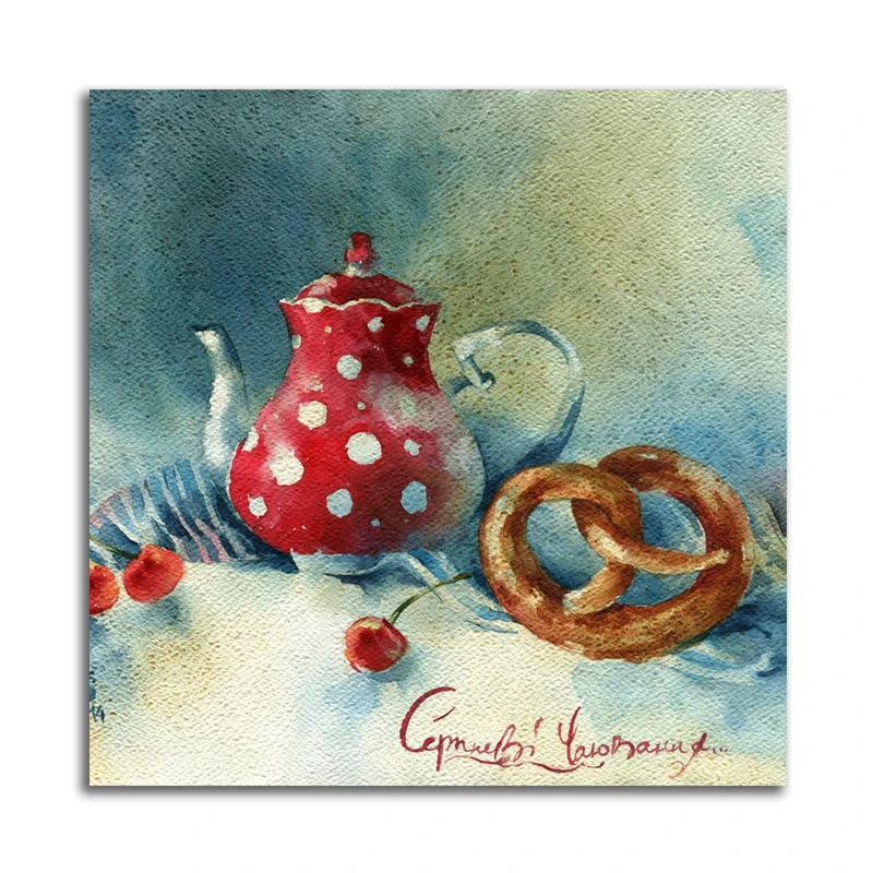 تابلو شاسی مدل نقاشی آبرنگ کد A79