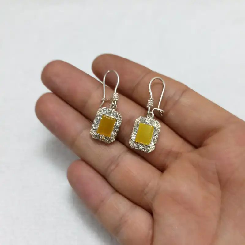 گوشواره نقره زنانه سلین کالا مدل شرف الشمس کد ce-9