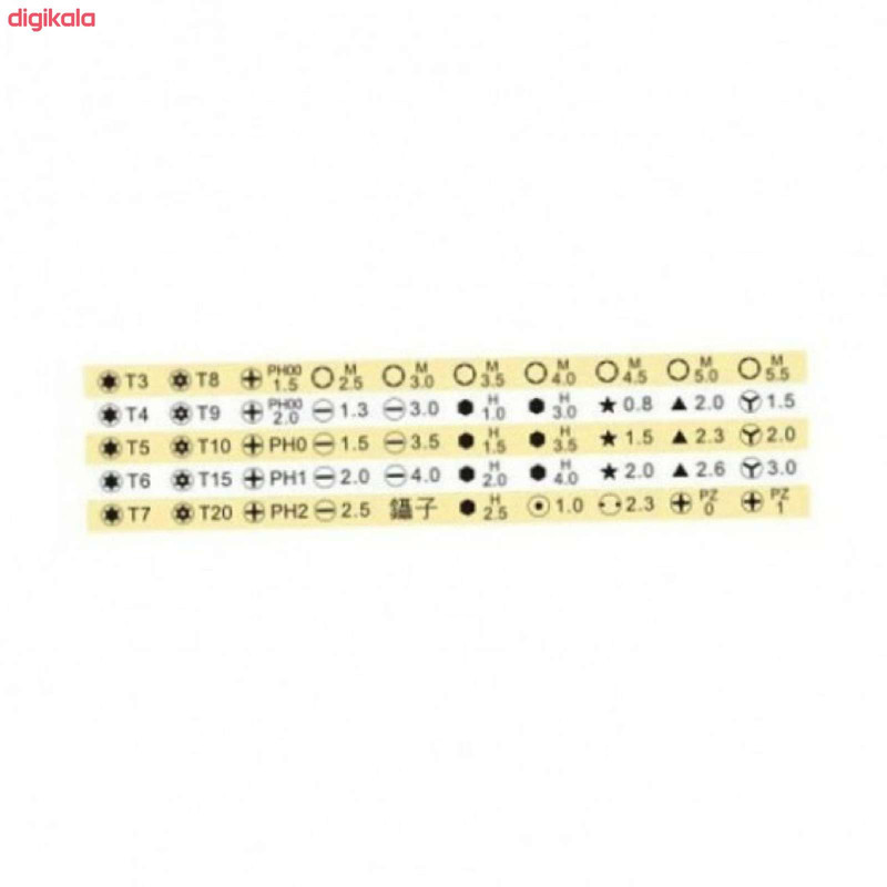 پیچ گوشتی و سری پیچ گوشتی  اردیر مدل 9171 مجموعه 53 عددی