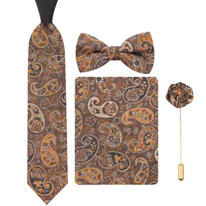 ست کراوات و پاپیون مردانه جیان فرانکو روسی مدل GF-PA2237-BR