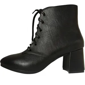 نیم بوت زنانه مدل زیپی بندی