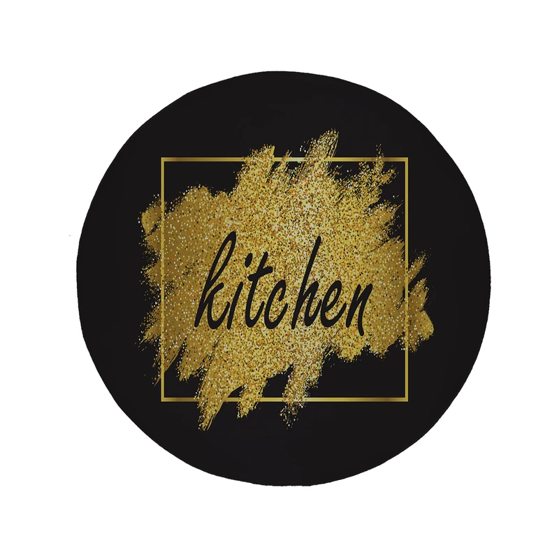  پادری مدل دایره طرح Kitchen کد 8367 سایز 90 × 90 سانتی متر