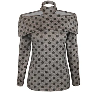 بلوز زنانه مدل خال خالی کد 202103