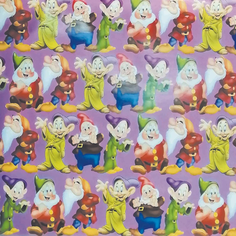 کاغذ کادو مدل هفت کوتوله کد C123 بسته 2 عددی