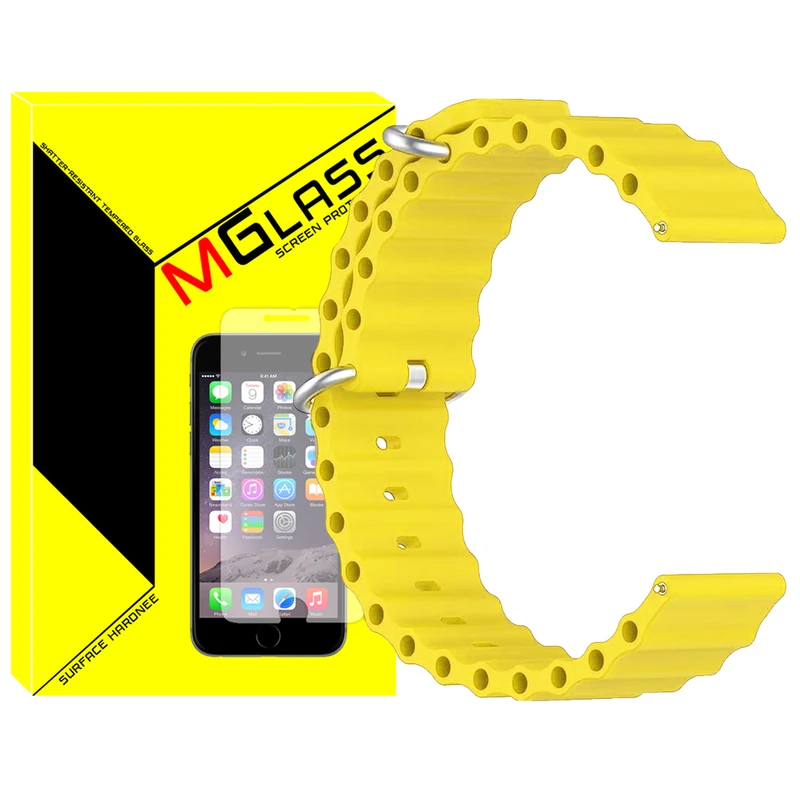 بند امگلس مدل Ocean مناسب برای ساعت هوشمند هایلو LS04 / RS04 / RS4 plus