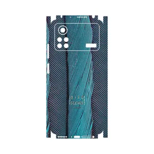 MAHOOT Turquoise feathers-FullSkin Cover Sticker for Xiaomi Poco X4 Pro 5G