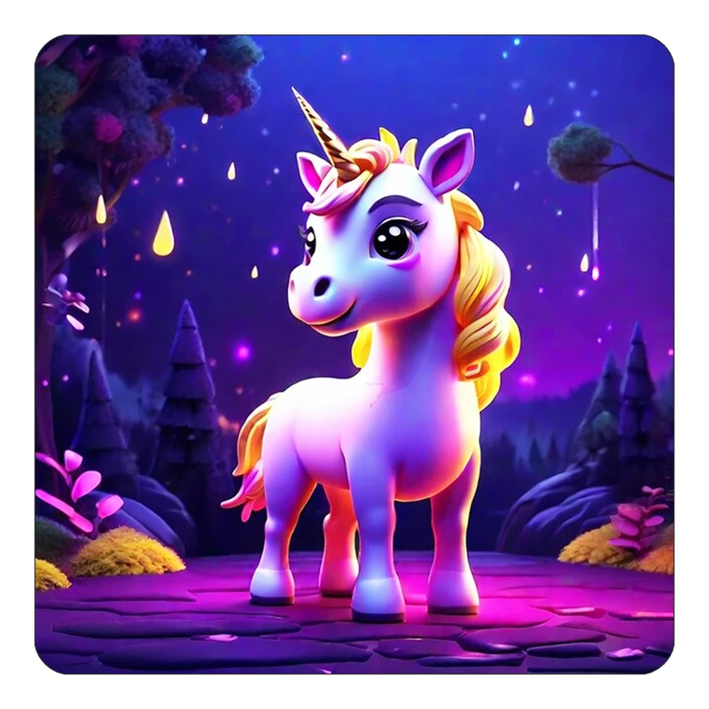 مگنت کاکتی طرح اسب تک شاخ و یونیکورن مدل mp30732