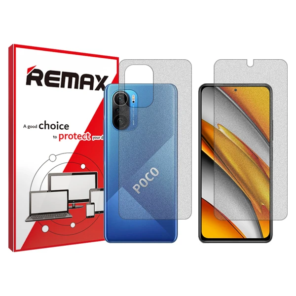 محافظ صفحه نمایش مات ریمکس مدل HyMTT مناسب برای گوشی موبایل شیائومی Poco F3 به همراه محافظ پشت گوشی