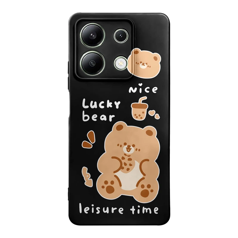 کاور قاب گارد طرح خرس شکمو کد a8743 مناسب برای گوشی موبایل شیائومی Redmi Note 13 4G