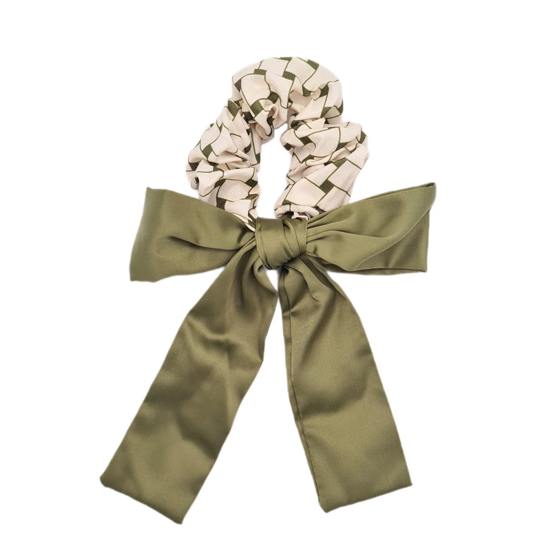 کش مو زنانه مدل اسکرانچی کراواتی کد brg L492