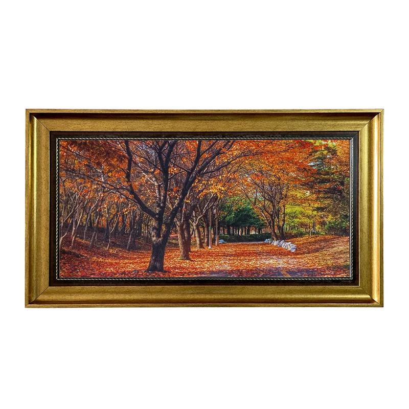 تابلو فرش ماشینی طرح دستبافت مدل پاییز کد 7896