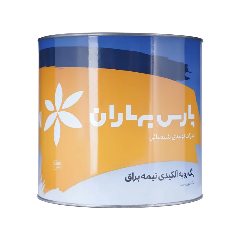 رنگ روغنی نیمه براق سفید پارس بهاران مدل tp وزن 1 کیلوگرم