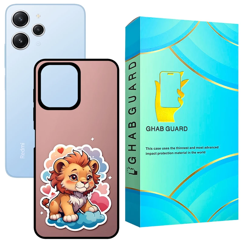 کاور قاب گارد طرح بچه شیر مدل GCHPR12 مناسب برای گوشی موبایل شیائومی Redmi 12 4G / Redmi 12 5G / Poco M6 Pro 5G