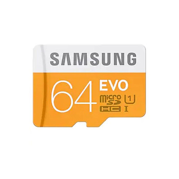 کارت حافظه سامسونگ microSDHC مدل Evo سرعت 80MBps ظرفیت 64 گیگابایت به همراه آداپتور SD
