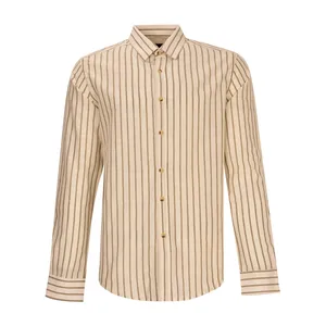 پیراهن آستین بلند مردانه بادی اسپینر مدل 4514 کد 1 رنگ کرم