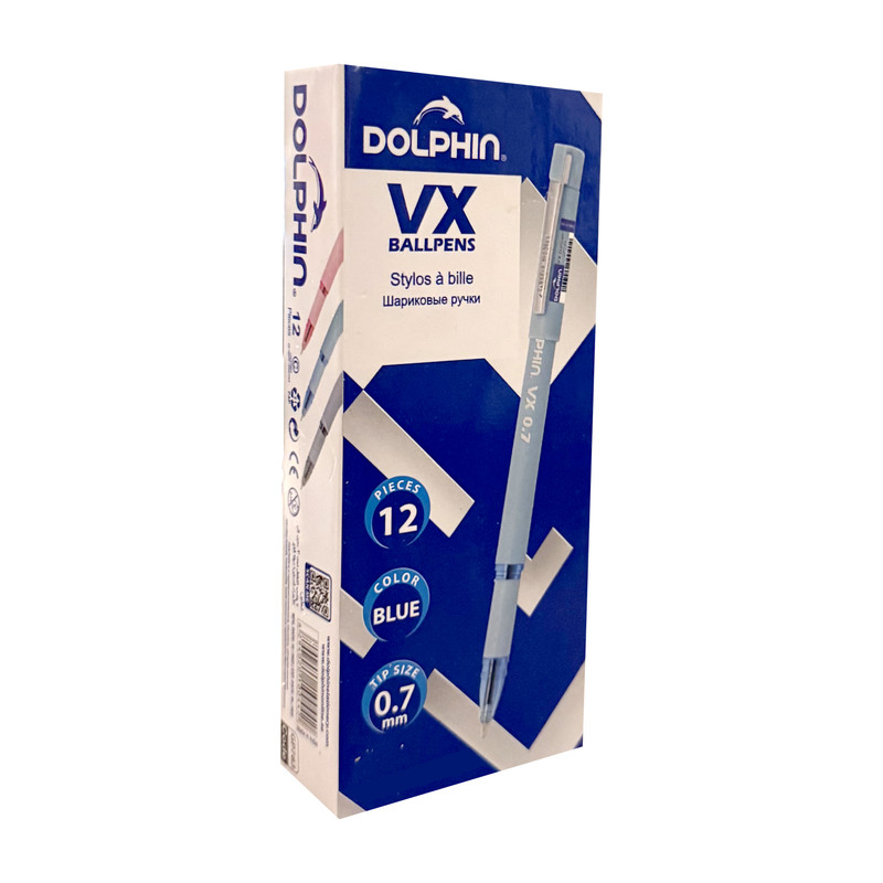 خودکار 0.7  میلی متری دلفین مدل VX بسته 12 عددی